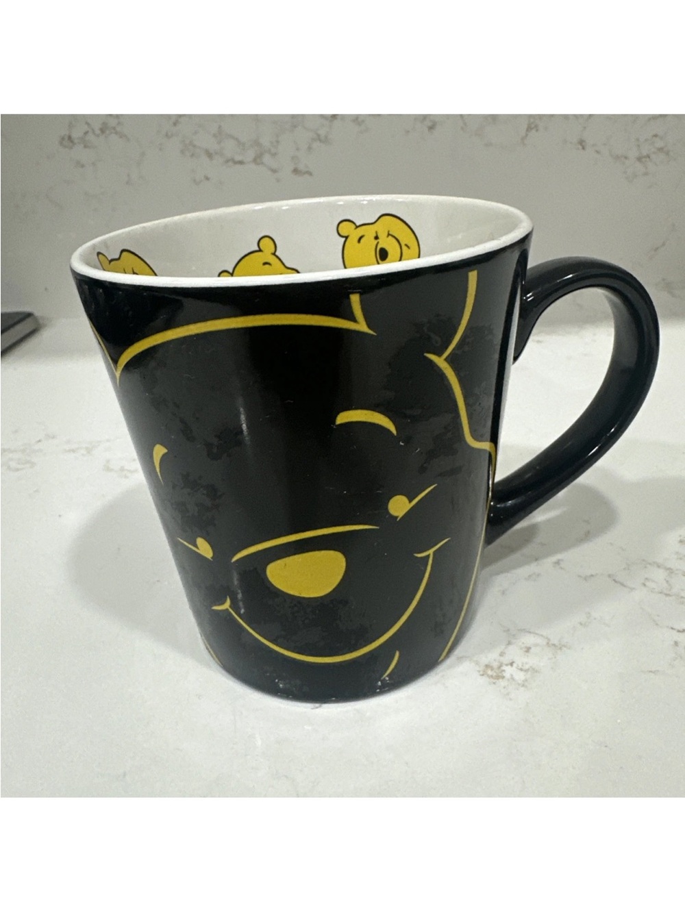 Disney Black and Yellow Winnie the Pooh Ceramic Mug